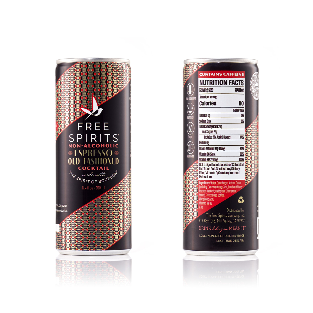 Free Spirits Espresso Old Fashioned 250 ml | 4 Pack