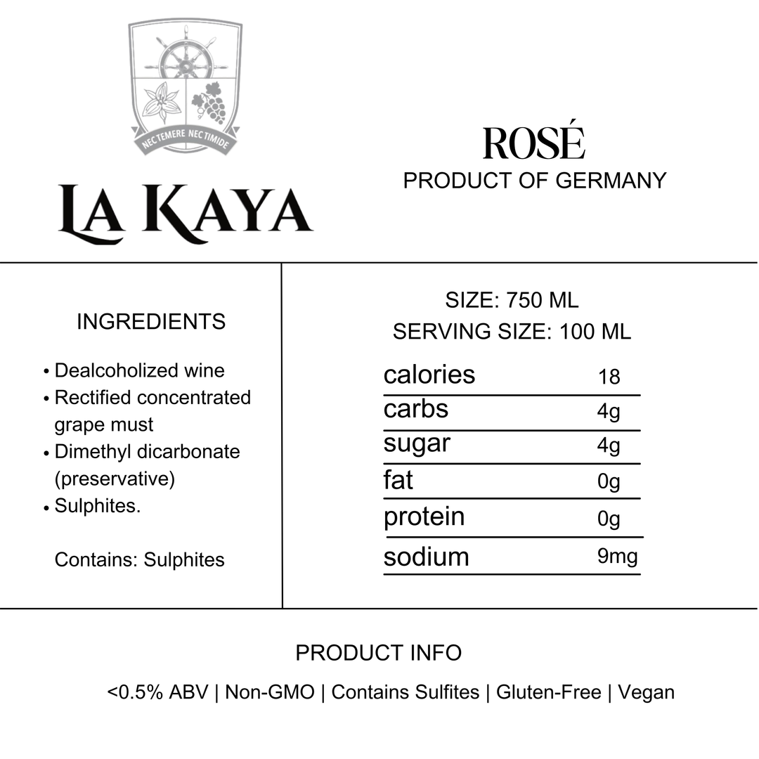 La Kaya Rosé 750ml - Non Alcoholic Rosé