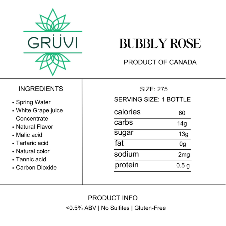 Grüvi Bubbly Rosé | 4-pack