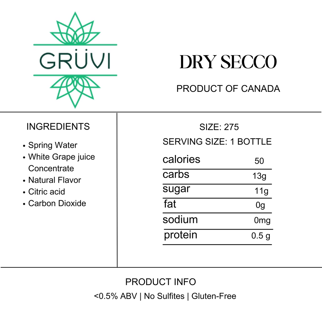 Grüvi Dry Secco | 4-pack