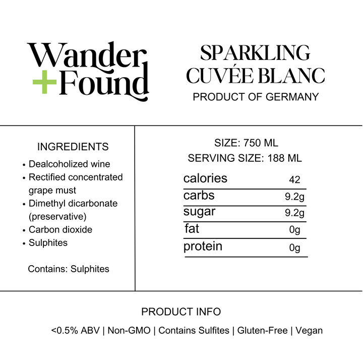 Wander + Found Sparkling Cuveé Blanc