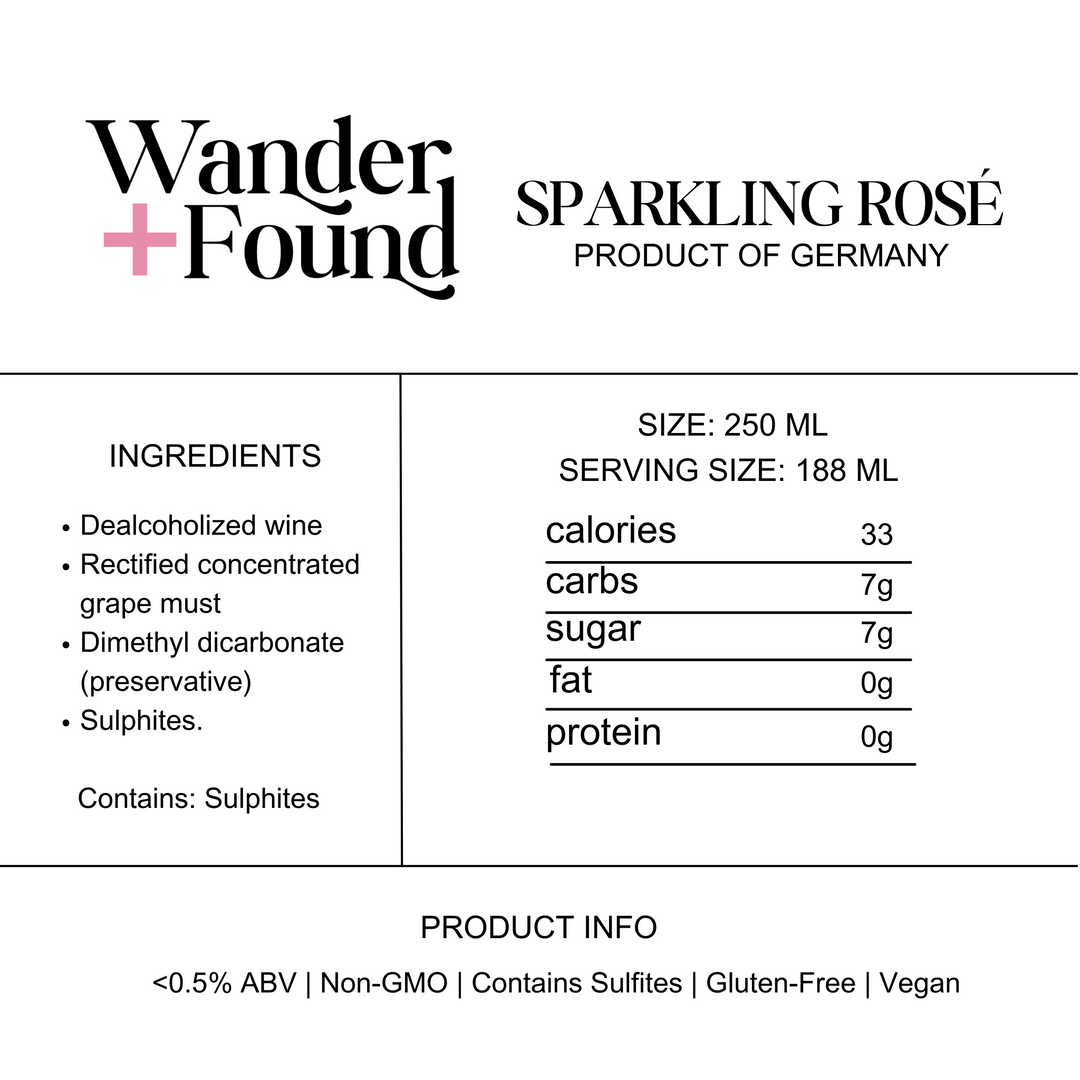 Wander + Found Sparkling Rosé - Single Serve Can | 4-pack