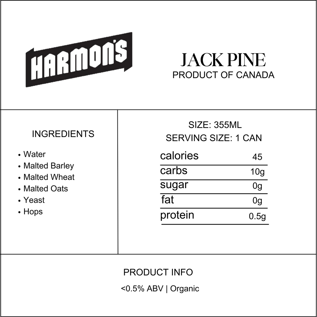 Harmon's Jack Pine Non-Alc Pale Ale| 4-pack