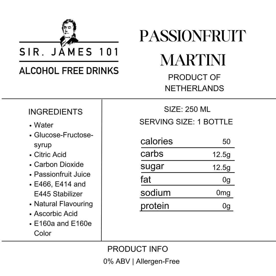 Sir James 101 Passionfruit Martini | 4-Pack