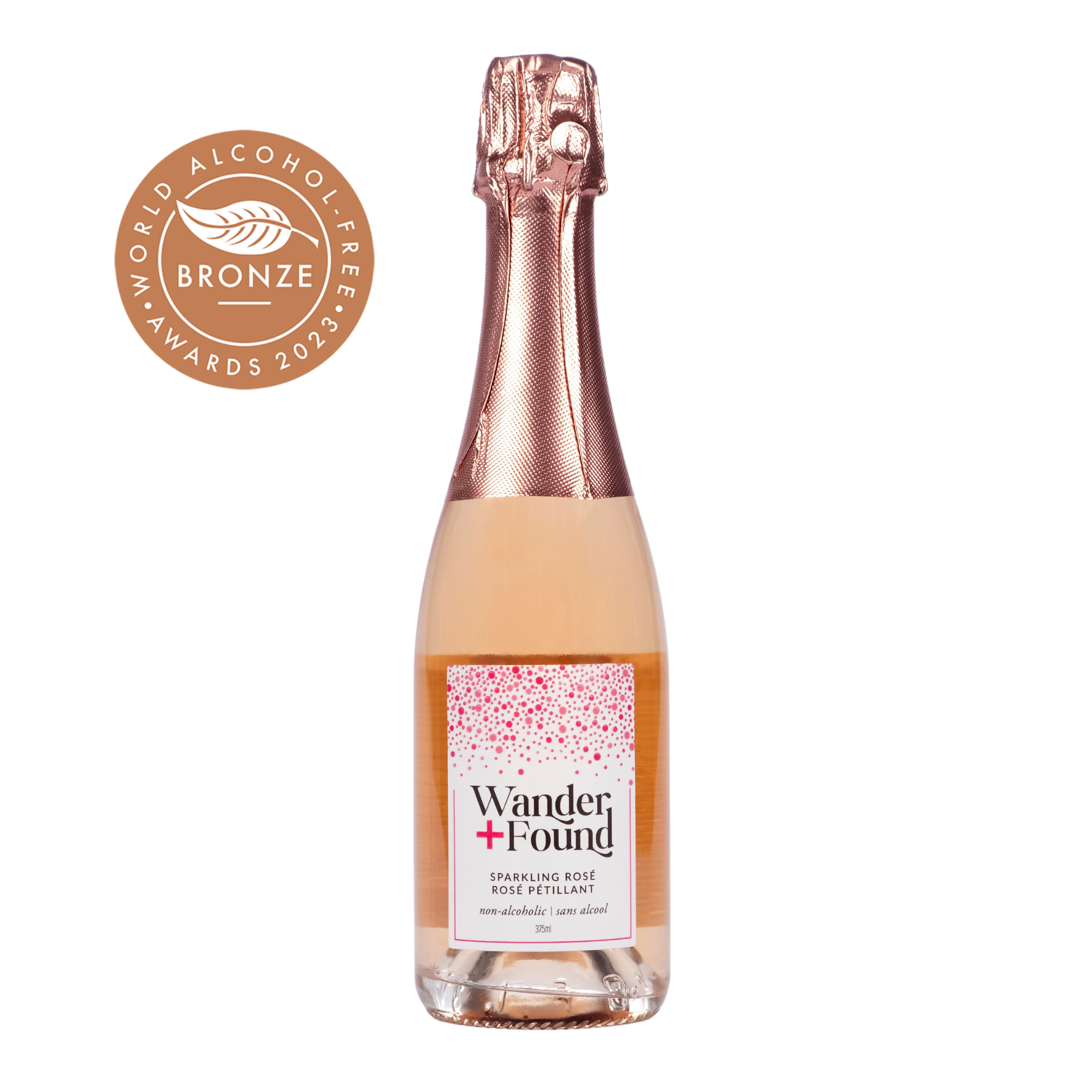 Wander + Found Sparkling Rosé 375 Ml - Non Alcoholic Rosé