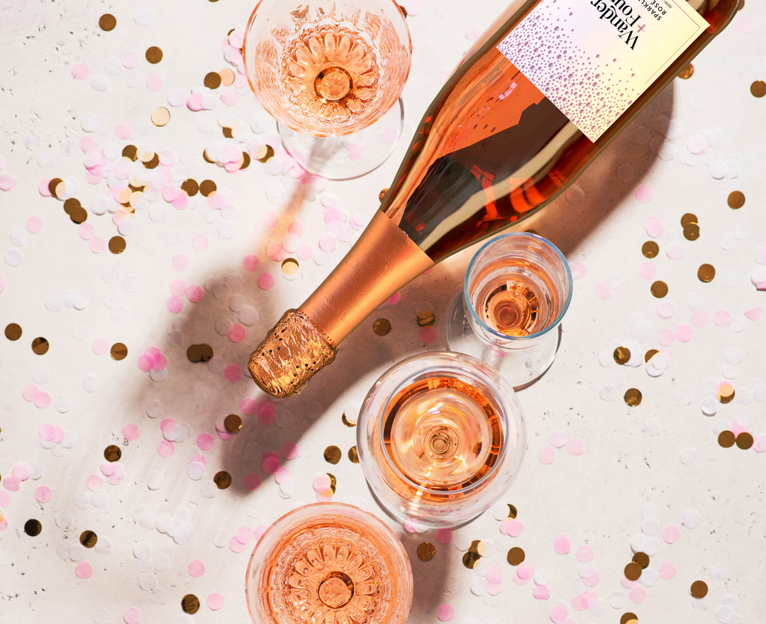 Wander + Found Sparkling Rosé 750 ml - Non Alcoholic Rosé