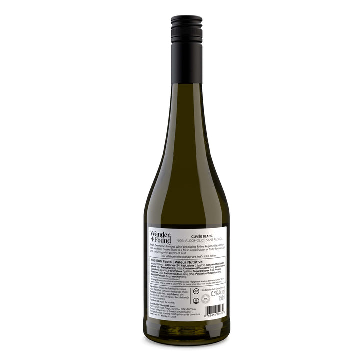 Wander+Found Cuveé Blanc 750mL - Alcohol Free White Wine